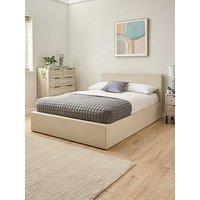 The Very Collection Alexis Fabric End Lift Up Ottoman Storage Bed With Mattress Options (Buy & Save!) - Natural - Fsc Certified - Bed Frame Only