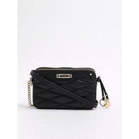 River Island 2664 Quilted Soft Boxy Bag - Black
