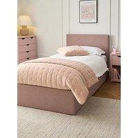 The Very Collection Riley End Lift Up Storage Ottoman Single Bed With Mattress Options (Buy & Save!) - Antique Rose - Fsc Certified - Bed Frame Only