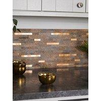 D-C-Fix Slate Premium Self Adhesive Composite Wall Tiles 29.2Cm (W) X 29.7Cm (H) X 3Mm (D) - 5 Pack