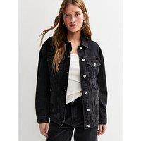 New Look Oversized Denim Jacket - Black