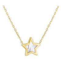 The Love Collection 9Ct Mop Star Necklace