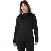 Asics Womens Running Core Long Sleeve 1/2 Zip Winter Top - Black