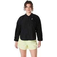 Asics Womens Running Nagino Adjustable Jacket - Black