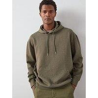 The Very Collection Jacquard Oversized Textured Hoody - Khaki