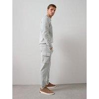 The Very Collection Cotton Rich Cargo Joggers - Marl - Grey