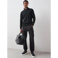 The Very Collection Cotton Rich Cargo Joggers - Black