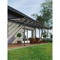 Canopia By Palram Feria Patio Cover 3X6.10 Grey Clear Value Pack