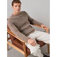 The Very Collection Supersoft Crew Neck Jumper With Wool - Beige