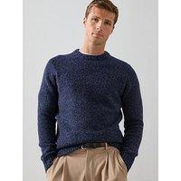 The Very Collection Supersoft Crew Neck Jumper With Wool - Blue