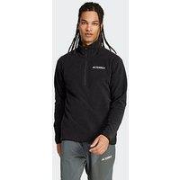 Adidas Terrex Mens Outdoor Multi Essentials 1/2 Zip Fleece Jacket - Black