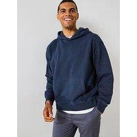 Very Man Drop Shoulder Oversized Hoody - Blue