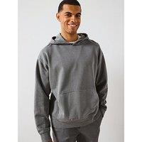 Very Man Oversized Washed Hoodie - Grey