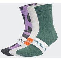 Adidas Terrex Unisex Multi 3 Pack Socks - Grey