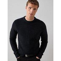 The Very Collection Supersoft Crew Neck Jumper With Wool - Black