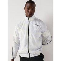 Adidas Terrex Mens Mult Printed Wind Jacket - Grey