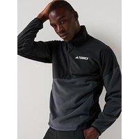 Adidas Terrex Mens Multi Climawarm Fleece Anorak - Black