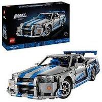 Lego Technic 2 Fast 2 Furious Nissan Skyline Gt-R (R34) Car Model Kit 42110