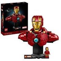 Lego Marvel Super Heroes Iron Man Mk4 Bust, Buildable Model For Adults With Minifigure 76327