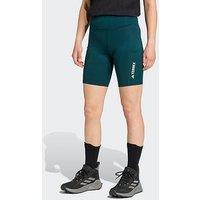 Adidas Terrex Womens Outdoor Multi 8-Inch Tight Shorts - Green