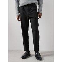 The Very Collection Smart Pleated Trousers - Black