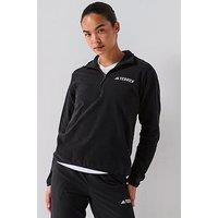 Adidas Terrex Womens Outdoor Multi Essentials 1/2 Zip Fleece Jacket - Black