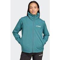 Adidas Terrex Womens Outdoor Multi Essentials 2L Rain Jacket - Blue