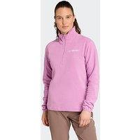 Adidas Terrex Womens Outdoor Multi Essentials 1/2 Zip Fleece Jacket - Purple