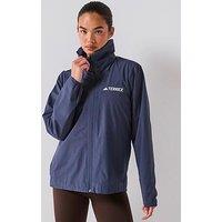 Adidas Terrex Womens Outdoor Multi Essentials 2L Rain Jacket - Navy