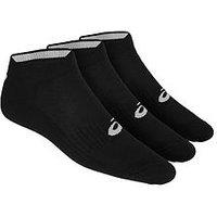 Asics Adults Unisex Running 3Pack Ankle Socks - Black