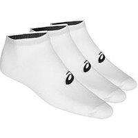 Asics Adults Unisex Running 3Pack Ankle Socks - White