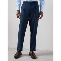 The Very Collection Smart Pleated Trousers - Navy