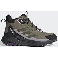 Adidas Terrex Womens Anylander Mid Rainrdy Hiking Shoes - Green