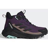 Adidas Terrex Womens Anylander Mid Rainrdy Hiking Shoes - Purple