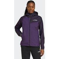 Adidas Terrex Womens Outdoor Multi 2L Rainrdy Jacket - Purple