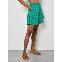 Apricot Daisy Mesh Shorts