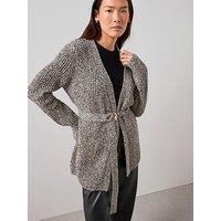 The Very Collection Cotton Rich V Neck Twist Yarn Wrap Cardigan