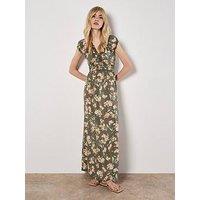 Apricot Flowing Jasmine Maxi Dress