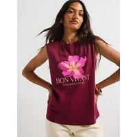 V By Very Golden Coast T-Shirt - Purple