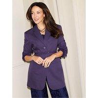 Michelle Keegan Cinched Blazer - Purple