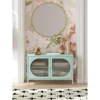 Dorel Home Luna Glass Door Accent Sideboard Cabinet - Sky Blue