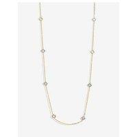 Jon Richard Gold Plated Long Clover Necklace