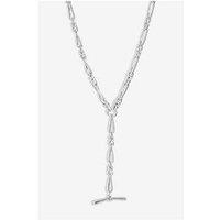 Jon Richard Silver Plated T Bar Necklace