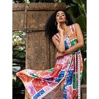 Emily Lovelock Victoria Printed Midi Dress - Multi