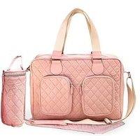 My Babiie Deluxe Changing Bag - Pink Quilted