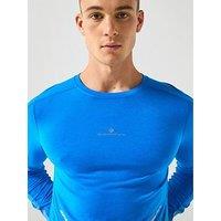 Ronhill Men'S Running Tech Reflect Long Sleeve Tee - Blue