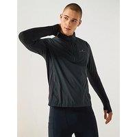 Ronhill Men'S Running Tech Wind-Block 1/2 Zip - Black