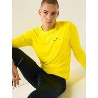 Ronhill Men'S Running Core Long Sleeve Tee - Yellow