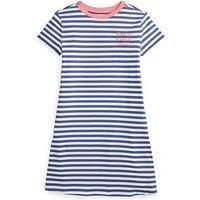 Polo Ralph Lauren Girls Short Sleeve Stripe Dress - Blue