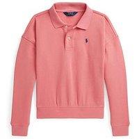 Polo Ralph Lauren Girls Collar Sweatshirt - Pink